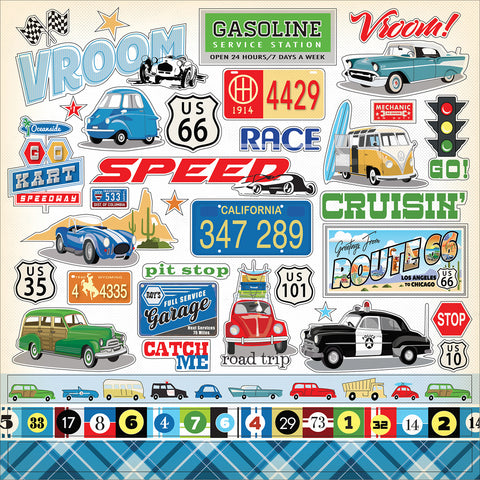Cartopia Cardstock Stickers 12"X12"