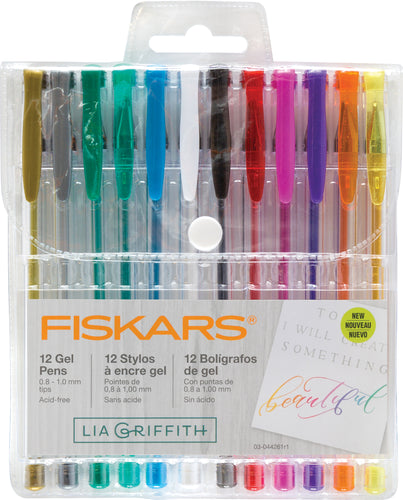 Fiskars Lia Griffith Gel Pens 12/Pkg