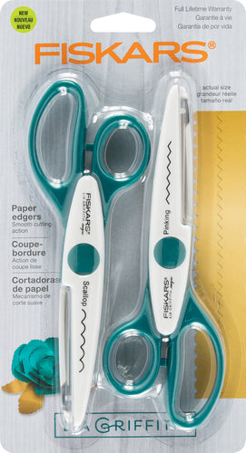 Fiskars Lia Griffith Pinking Scallop Edgers 2/Pkg
