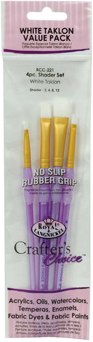 Crafter's Choice White Taklon Shader Brush Set