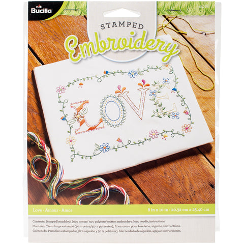 Bucilla Stamped Embroidery Kit 8"X10"