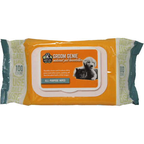 Multipet Groom Genie Daily Clean Wipes 100/Pkg
