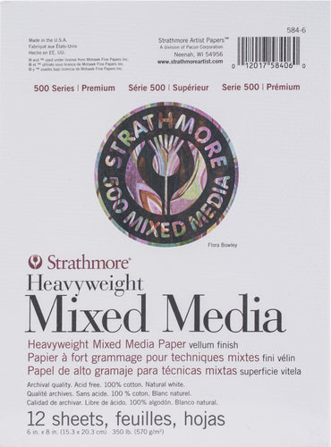 Strathmore 500 Series Heavyweight Mixed Media Pad 6"X8"
