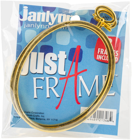 Janlynn Just A Frame Oval 3.25"X4.25" 2/Pkg