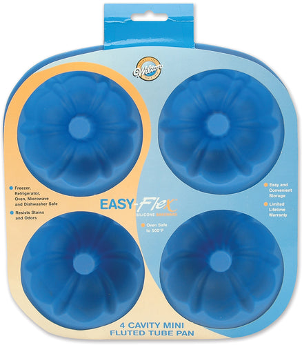 Easy-Flex Silicone Mini Fluted Tube Pan