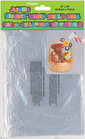Jumbo Shrink Wrap Cello Bag 24"X30"