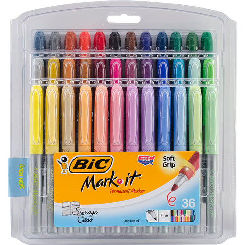 BIC Mark-It Fine Point Permanent Markers 36/Pkg