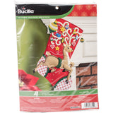 Bucilla Felt Stocking Applique Kit 18" Long