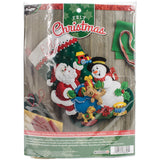 Bucilla Felt Stocking Applique Kit 18" Long
