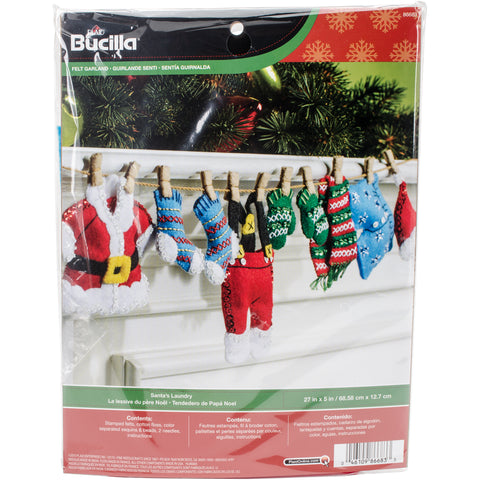 Bucilla Felt Garland Applique Kit 27"X5"