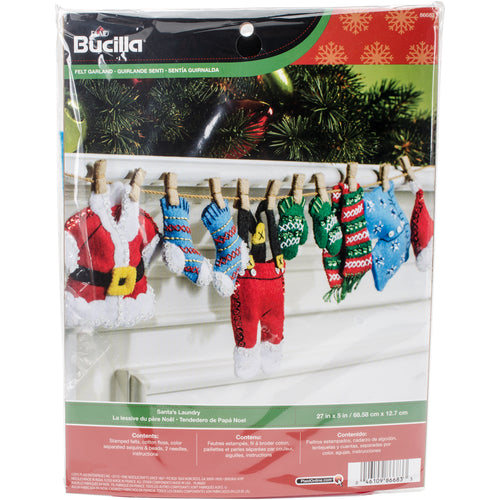 Bucilla Felt Garland Applique Kit 27"X5"