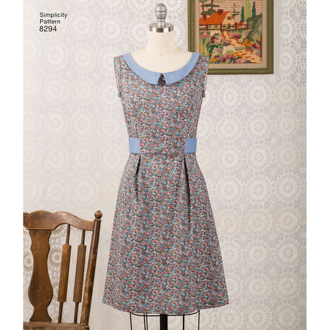 Simplicity Misses & Miss Petite Dress & Sash