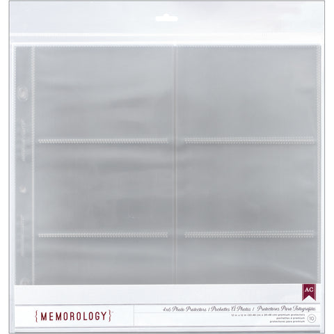 American Crafts Side-Loading Page Protectors 12"x12" 10/Pkg