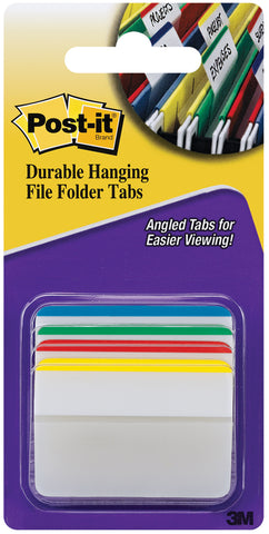 Post-It Durable Filing Tabs 2"X1.5" 24/Pkg