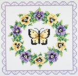 Janlynn Stamped Cross Stitch Quilt Blocks 18"X18" 6/Pkg