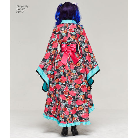 Simplicity Misses Womens Cosplay Kimono Costume