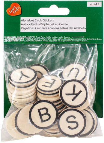 Lara's Alphabet Circles 1" 52/Pkg