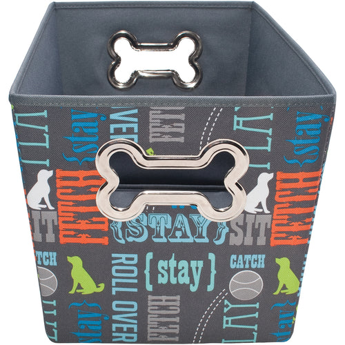 Fabric Pet Toy Bin 14.5"X10.75"X10"