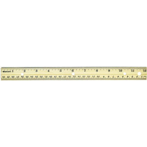 Wood Ruler 12"