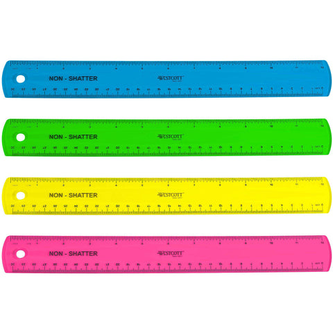 Shatterproof Ruler 12"