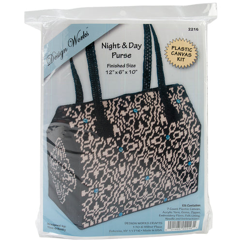 Design Works Plastic Canvas Purse Kit 12"X6"X10"