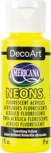 Americana Neons Fluorescent Acrylic Paint 2oz