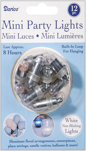 Non-Blinking Mini Party Lites 12/Pkg