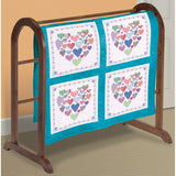 Janlynn Stamped Cross Stitch Quilt Blocks 18"X18" 6/Pkg