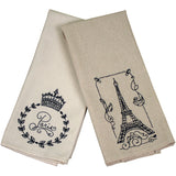 Charles Craft French Market Tea Towel 40 Count 15"X25"