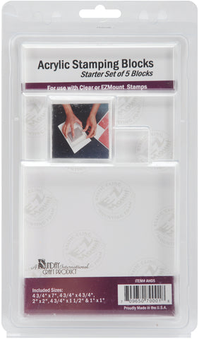 Acrylic Block Starter Set 5/Pkg