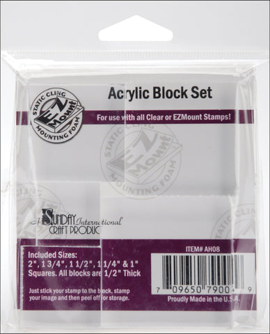 Acrylic Block Set 5/Pkg