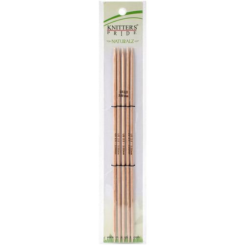Knitter's Pride-Naturalz Double Pointed Needles 8"