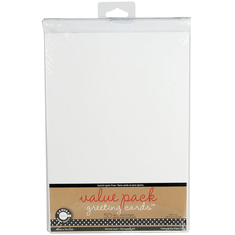 Canvas Corp Value Pack Greeting Cards/Envelopes 5"X7" 50/Pkg