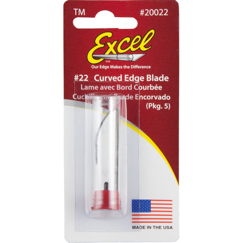 #22 Curved Edge Blade 5/Pkg