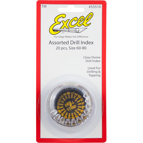 Assorted Drill Bit Set W/Dome Stand 20pcs
