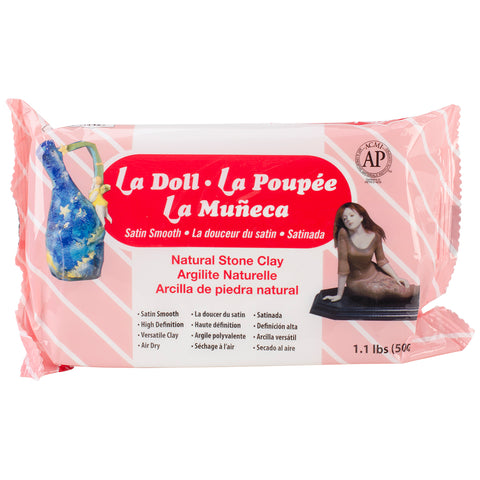 La Doll Satin Smooth Natural Stone Clay 1.1lb