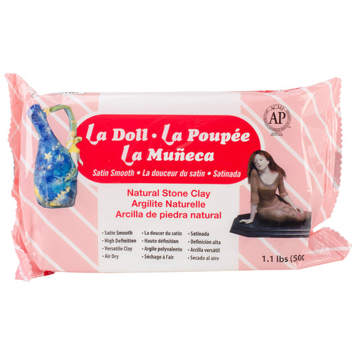 La Doll Satin Smooth Natural Stone Clay 1.1lb