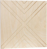 Baltic Birch Chevron Triangle Sign