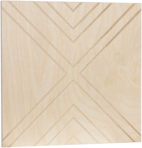 Baltic Birch Chevron Triangle Sign