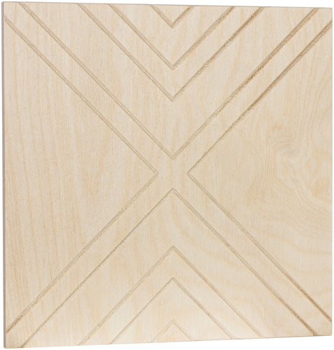 Baltic Birch Chevron Triangle Sign