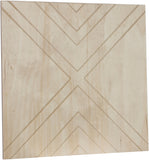 Baltic Birch Chevron Triangle Sign