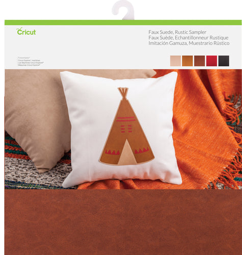 Cricut 12"X12" Faux Suede Rustic Sampler 5/Pkg