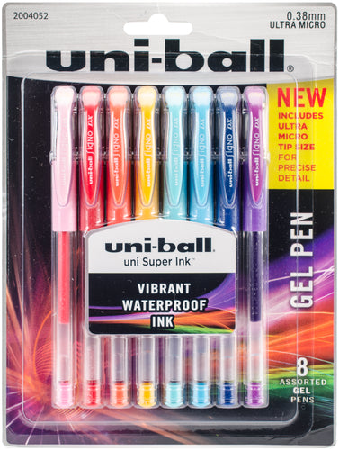 Uni-Ball Gelstick .38mm Pens 8/Pkg