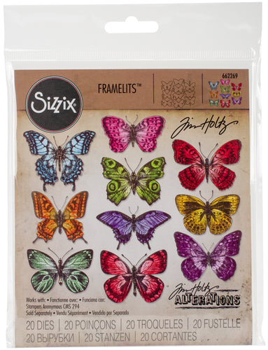 Sizzix Framelits Dies By Tim Holtz 20/Pk