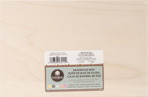 Walnut Hollow Basswood Keepsake Box