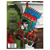 Bucilla Felt Stocking Applique Kit 18" Long
