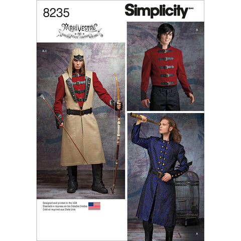 Simplicity Artkivestry Mens Costumes