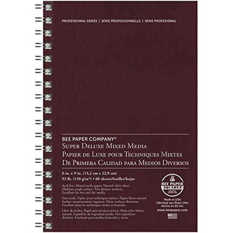 Bee Paper Super Deluxe Sketch Pad, 6-Inch L by 9-Inch H