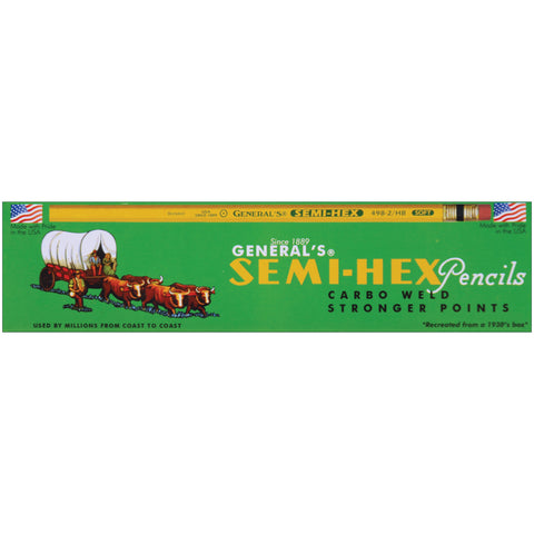 Semi-Hex Graphite #2 Pencils 12/Pkg