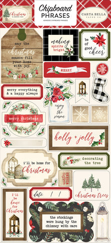 Christmas Chipboard 6"X13"